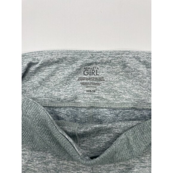 Athleta Girl Snowball SoftLuxe Leggings Sz M 8-10 Green Sport Casual Run - Picture 2 of 4